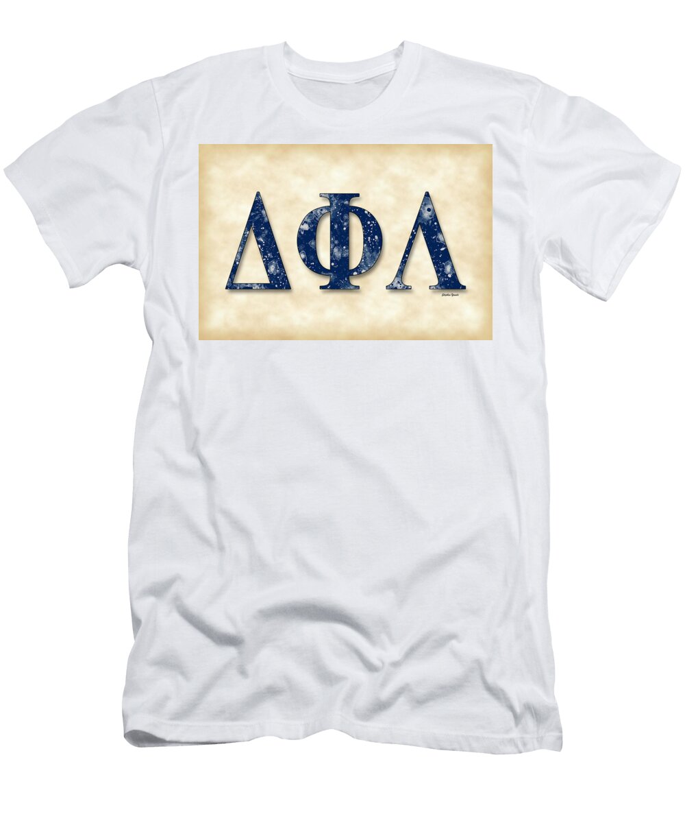 Delta Phi Lambda Parchment Stephen Younts T-Shirt