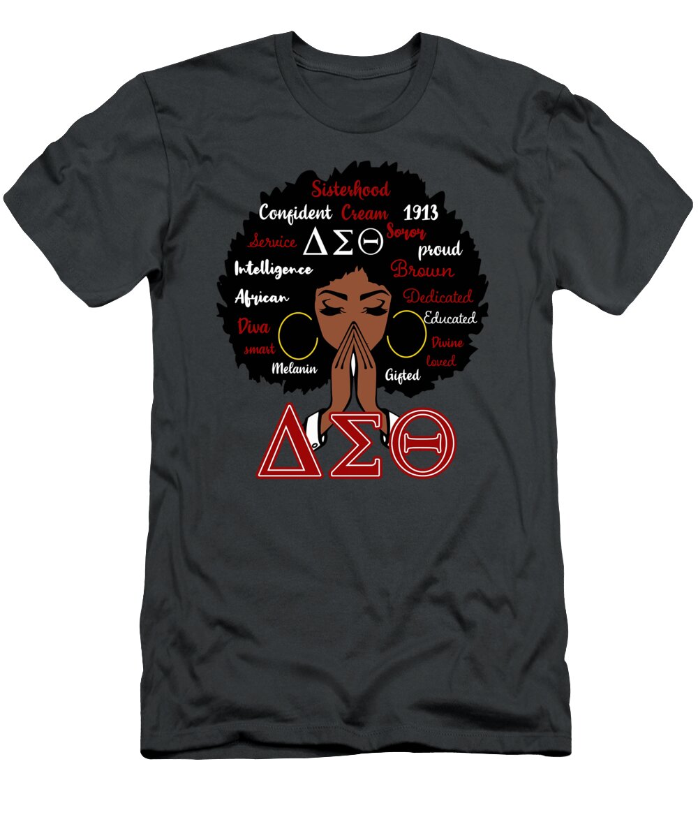 Delta Sorority Natural Hair Delta Sigma Sororitys Bruini Rukay T-Shirt
