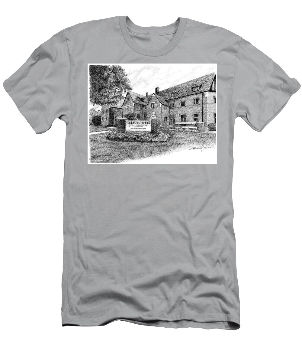 Delta Tau Delta Fraternity House Purdue University West Lafayette Stephanie Huber T-Shirt