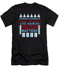 Demand Evidence Think Critically Cite Sources Science Matters Kanig Designs T-Shirt