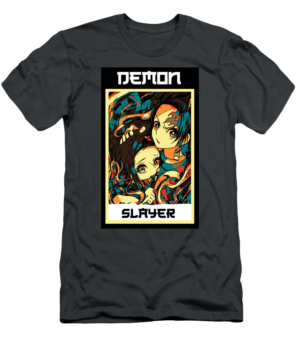 Demon Slayer Retro 21gbq Tram to Phan T-Shirt