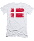Denmark Flag Psychoshadow Art T-Shirt