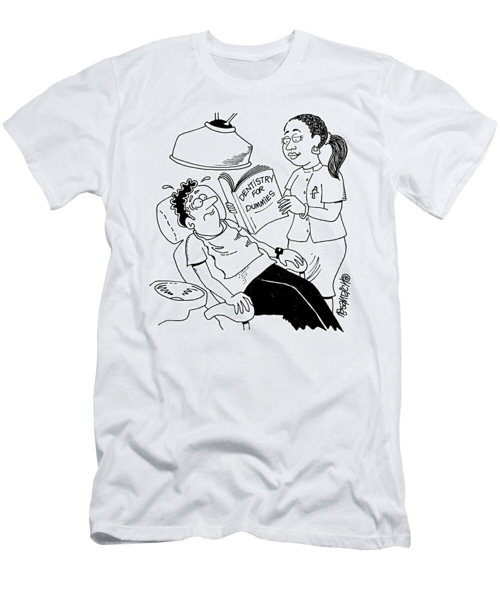 Dentist Reading Dentistry for Dummies Dan Rosandich T-Shirt