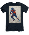 Denver Broncos Running Back Football Player Paint Splatters Abstract Portrait Design Turnpike T-Shirt