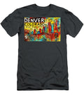 Denver Colorado Mile High City Inspired By the Style of Jean Michel Basquiat 20251015b Wingsdomain Art and Photography T-Shirt