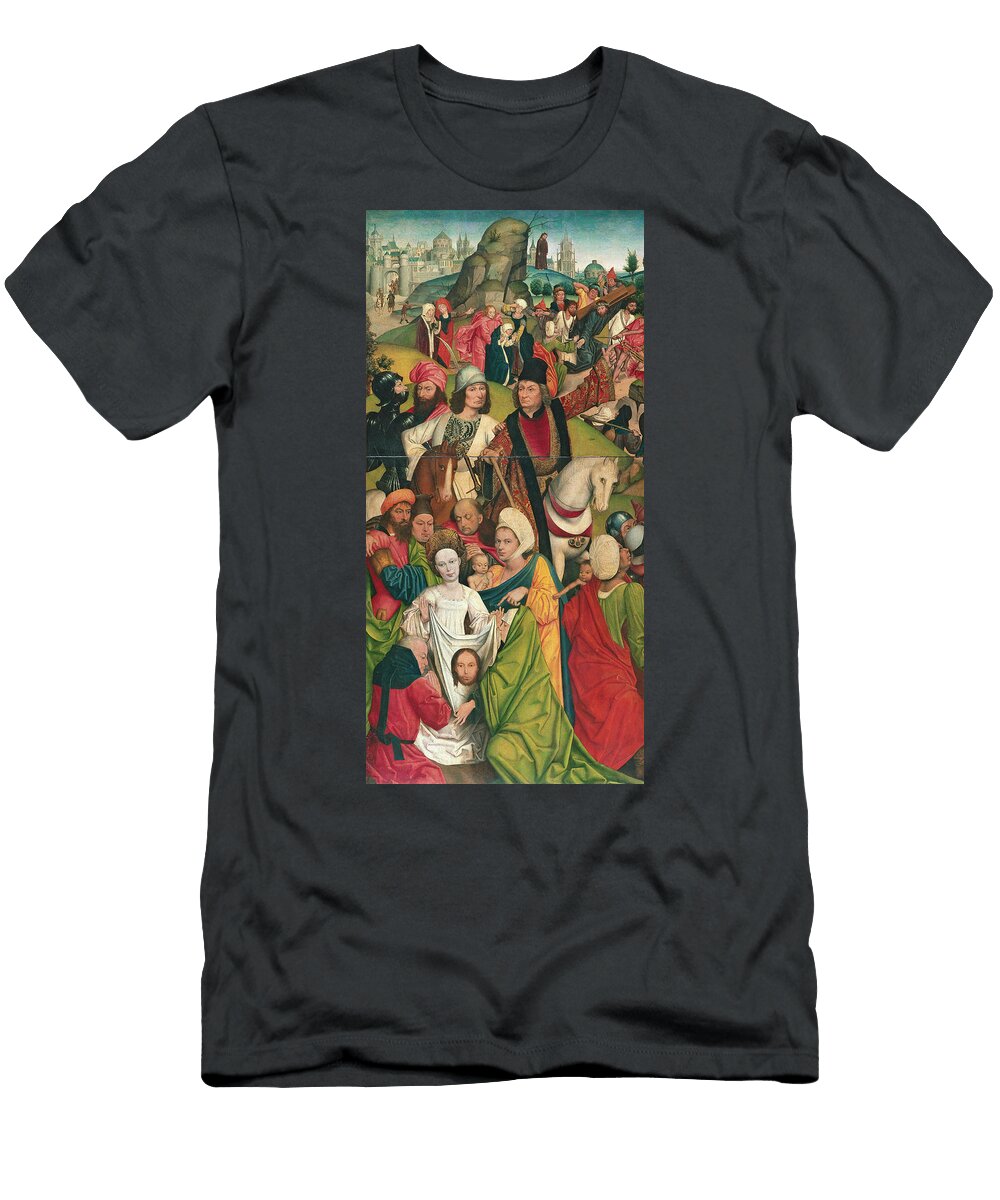 Derick Baegert Ca 1440 Wesel Ca 1515 Christ Bearing the Cross 1477 1478 Oil on Derick Baegert the Elder C 1440 C 1515 T-Shirt