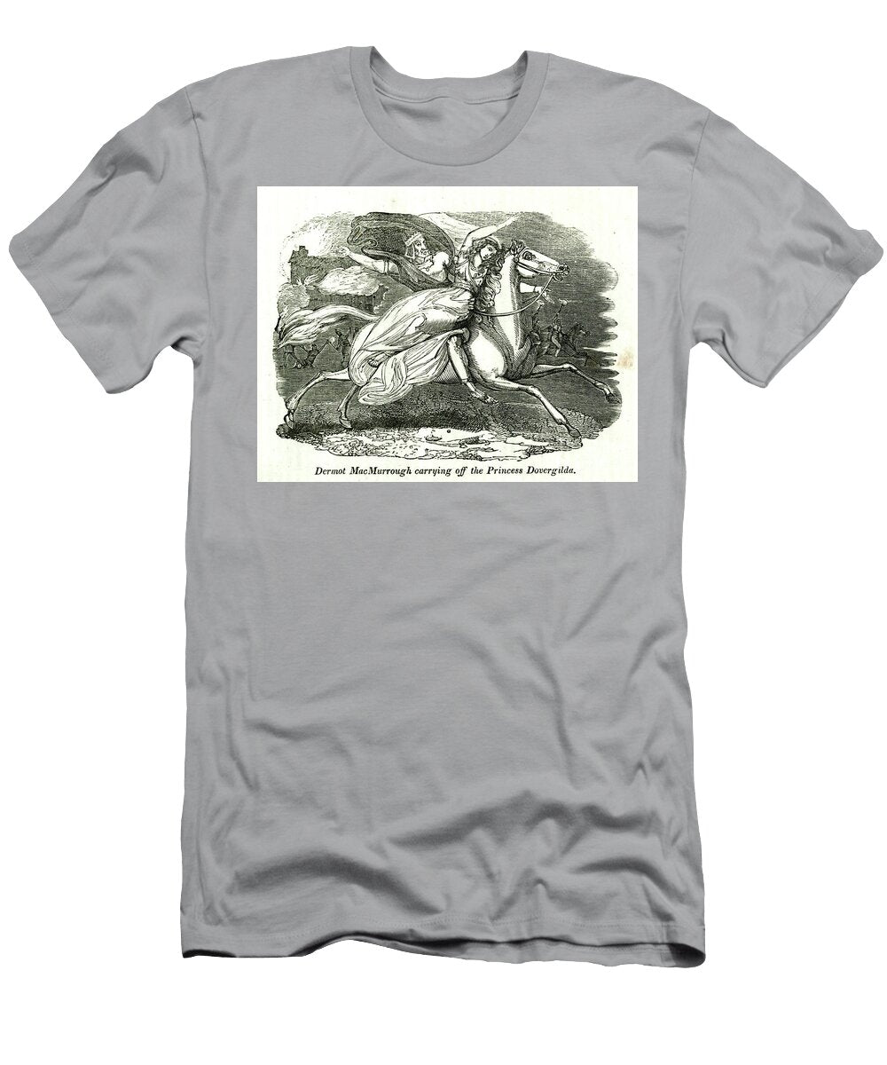 Dermot Macmurrough Carrying Off the Princess Dovergilda J1 Historic Illustrations T-Shirt