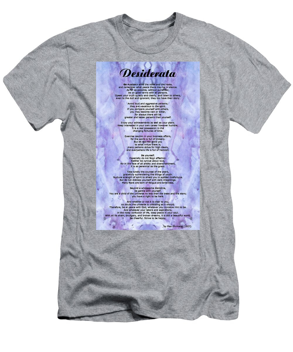 Desiderata 3 Words of Wisdom Sharon Cummings T-Shirt