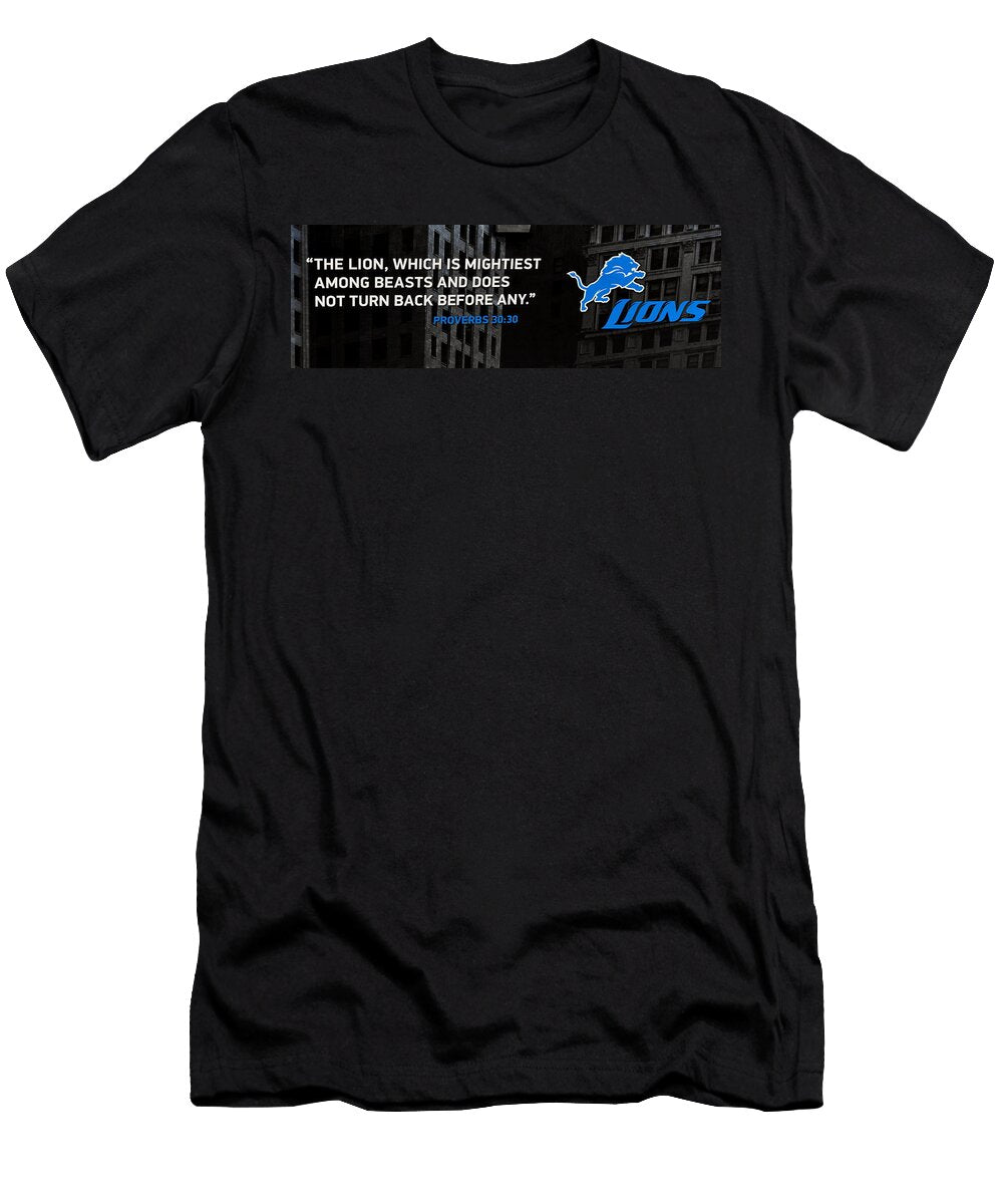 Detroit Lions Football Frozen in Time Fine Art Photography T-Shirt