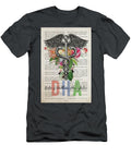 Dha Dictionary Page Aged Pixel T-Shirt