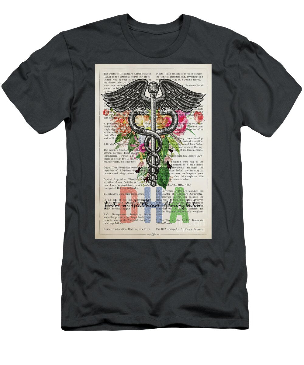Dha Dictionary Page Aged Pixel T-Shirt
