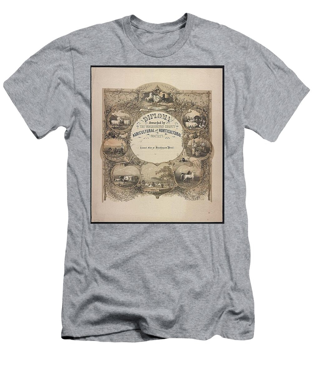 Diploma Awarded By the Washington County Agricultural and Horticultural Society Popular Art T-Shirt
