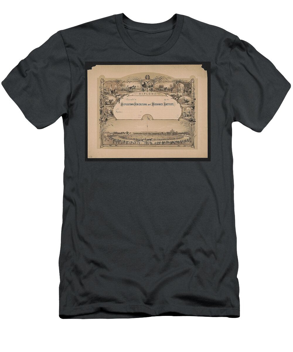 Diploma Awarded to Blank By the Doylestown Agricultural and Mechanics Popular Art T-Shirt