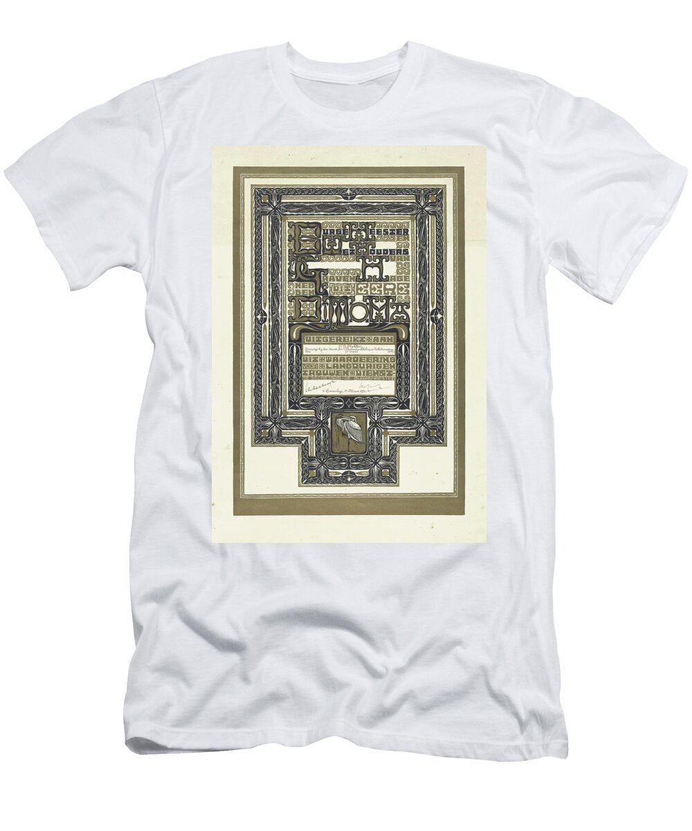 Diploma Bij 25 Jarig Ambtsjubileum 1931 Chris Lebeau T-Shirt