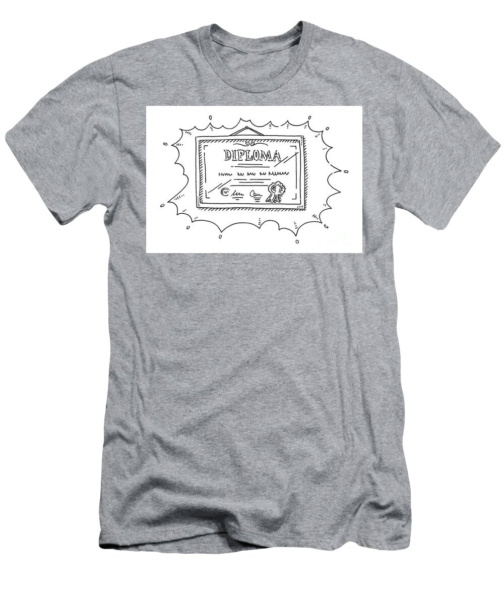 Diploma in Picture Frame Drawing Frank Ramspott T-Shirt