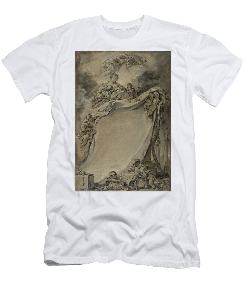 Diploma of the Freemasons of Bordeaux Francois Boucher French T-Shirt