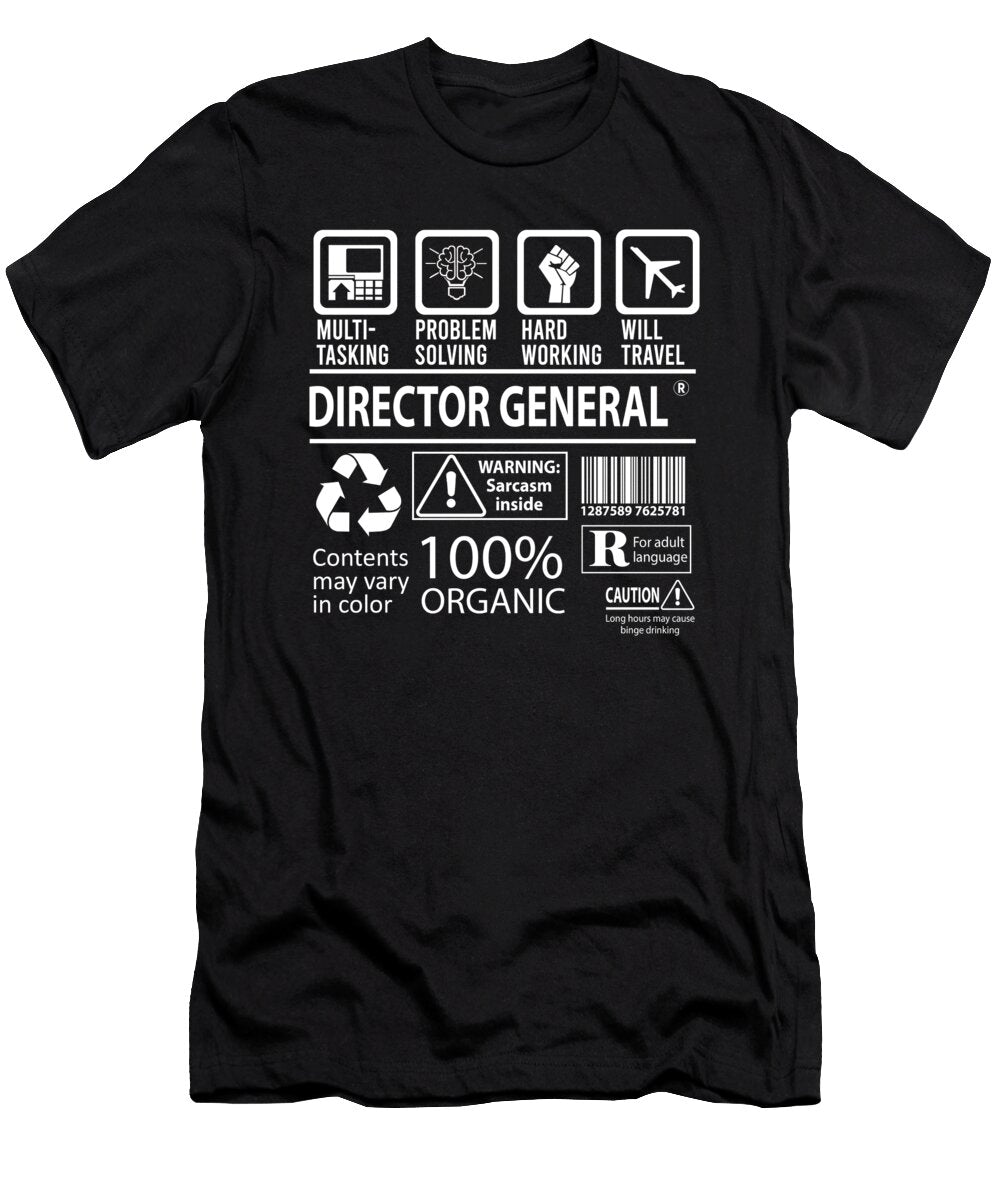 Director General Multitasking Job Title Gift Item Shi Hu Kang T-Shirt