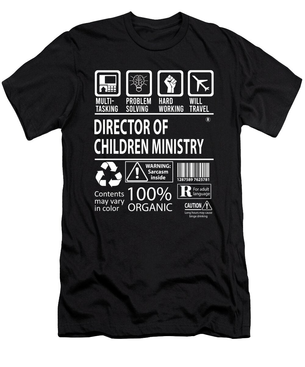 Director of Children Ministry Multitasking Job Title Gift Item Shi Hu Kang T-Shirt