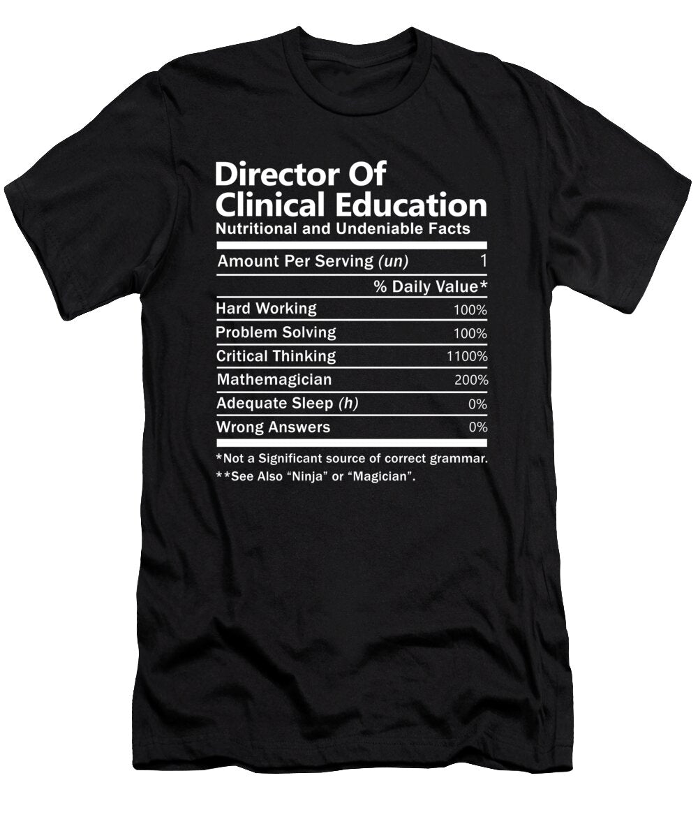 Director of Clinical Education Nutrition Factors Gift Item Shi Hu Kang T-Shirt