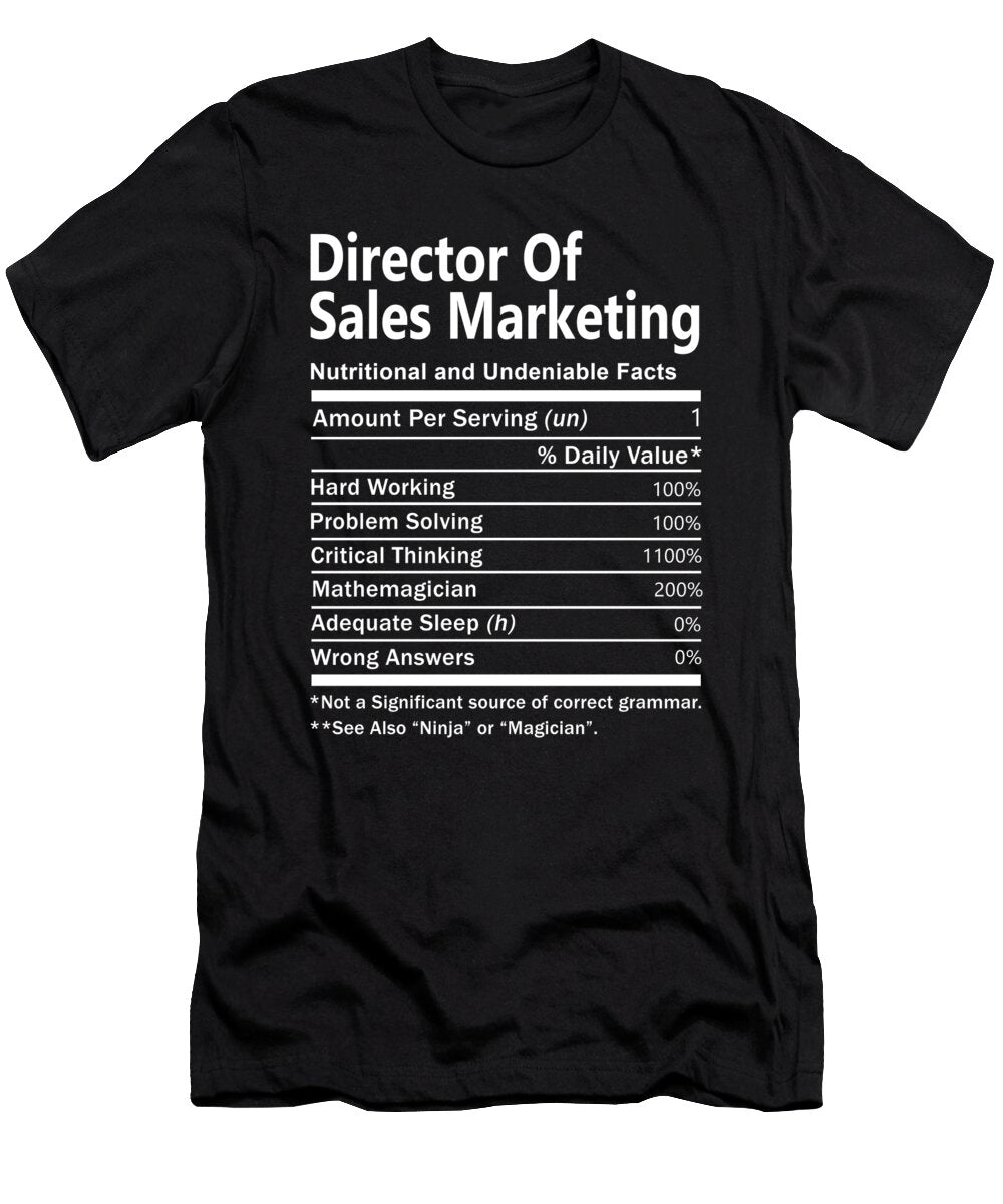 Director of Sales Marketing Nutrition Factors Gift Item Shi Hu Kang T-Shirt