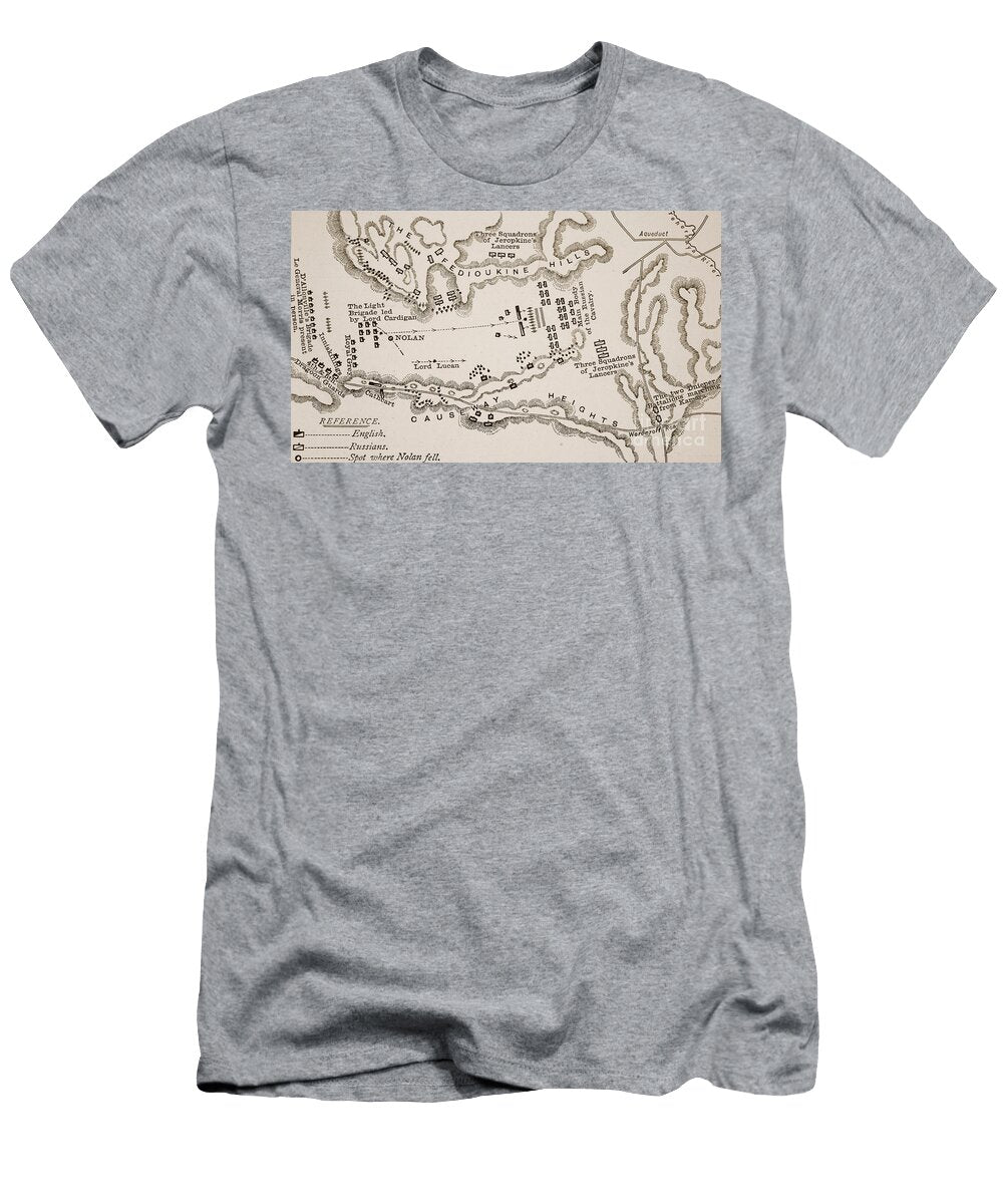 Disastrous Cavalry Charge Led By Lord Cardigan During the Battle of Balaclava English School T-Shirt