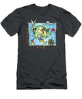 Disney Peter Pan Never Land Map Vintage Poster Nhu Dat Nguyen T-Shirt