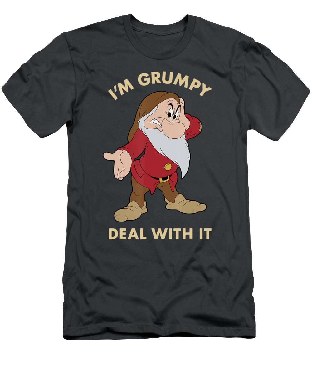 Disney Snow White Im Grumpy Deal with It Portrait Tri Su Le T-Shirt
