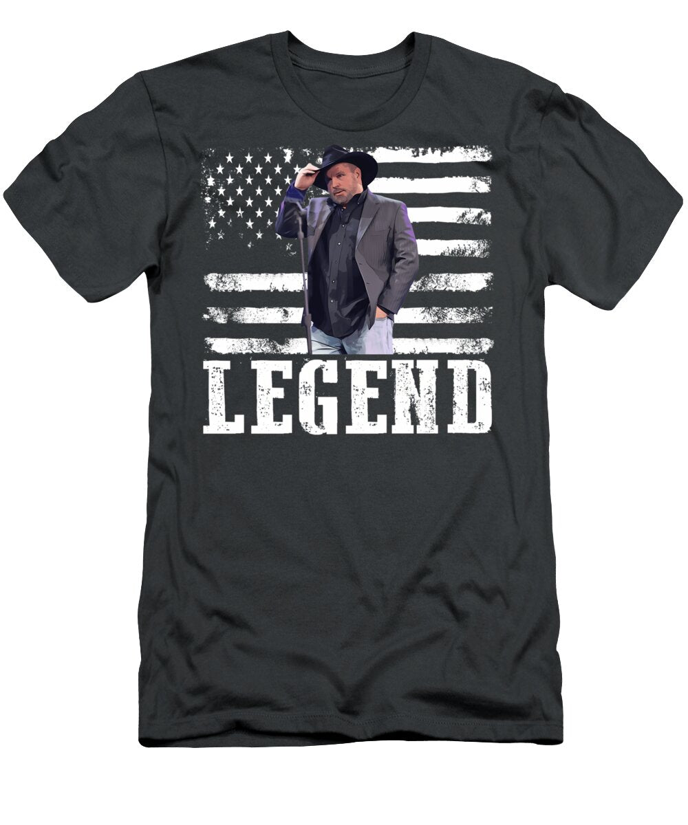 Distressed American Flag Music Garth Brooks Legend Quang Vu T-Shirt