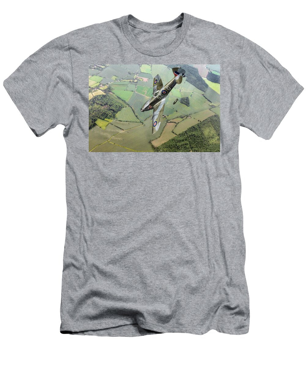 Dive Bombing Spitfire Gary Eason T-Shirt