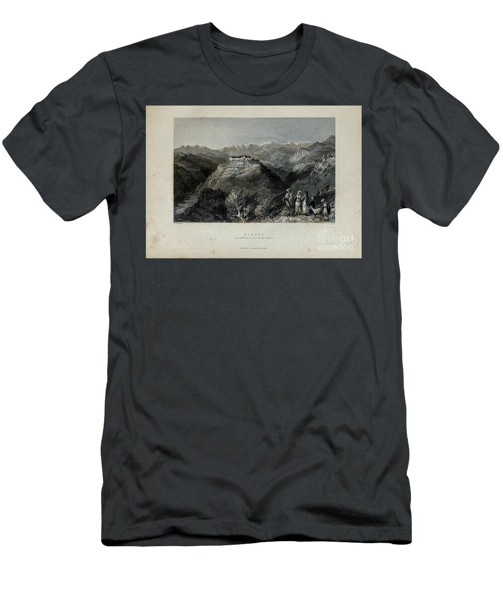Djouni the Residence of Lady Hester Stanhope T1 Historic Illustrations T-Shirt