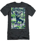 Dk Metcalf in Graffiti Art Graffiti Poster Football Player NFL Sampadart Gallery T-Shirt
