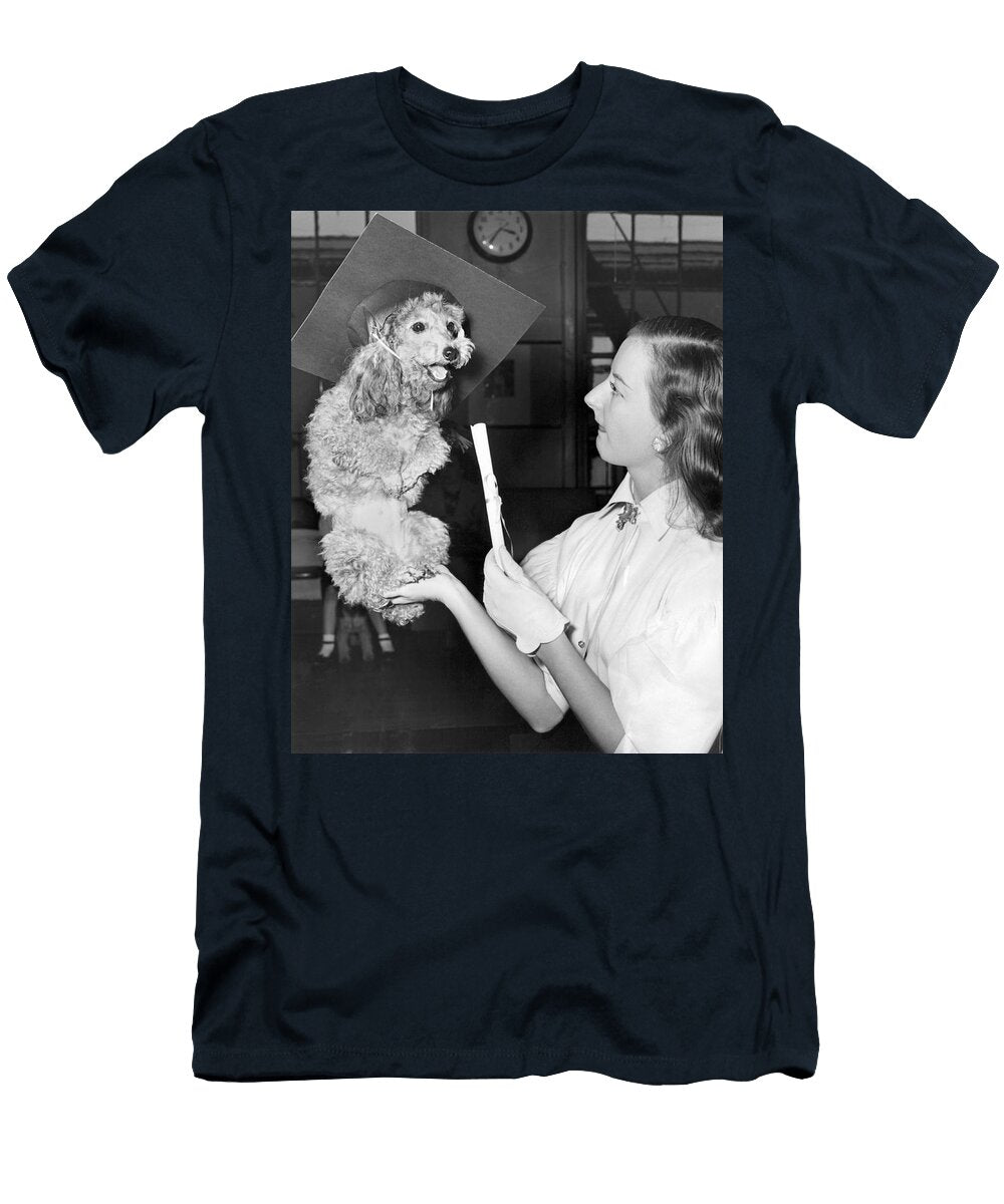 Dog Graduates From School Underwood Archives T-Shirt