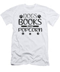 Dog Lover Gift Dogs Books and Popcorn Fun Dog Lover Gifts Kanig Designs T-Shirt