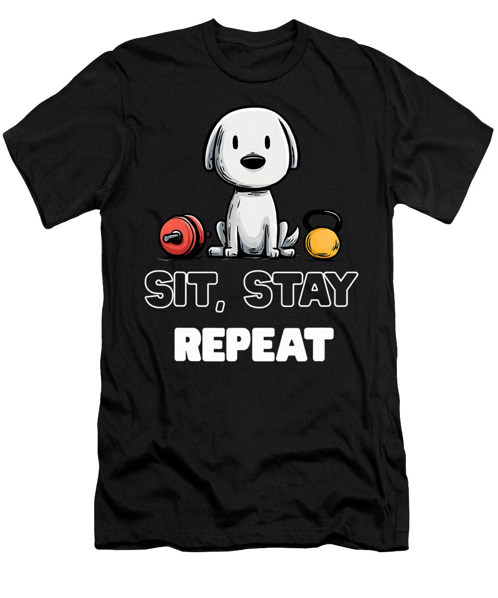 Dog Lovers Funny Gym Design Workout Humor Sophie Eleanor T-Shirt