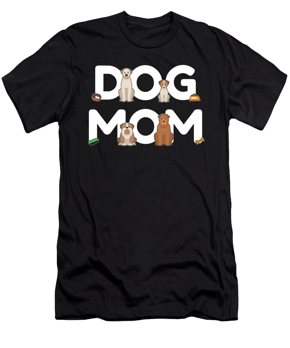 Dog Mom Dog Lady Mama Puppy Barking Walking Mister T-Shirt