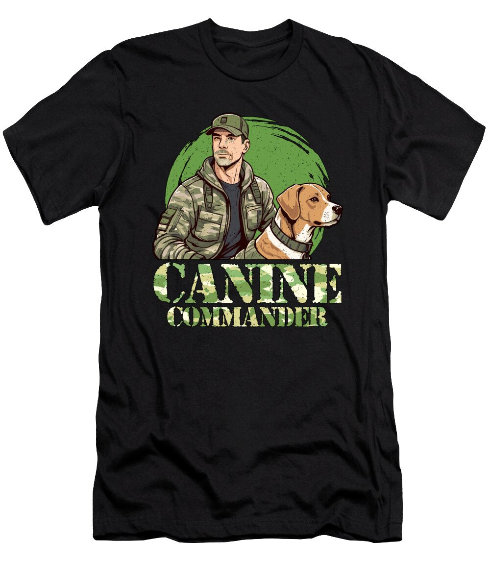 Dog Trainer Canine Commander Animal Behaviorist Tshirtconcepts Marvin Poppe T-Shirt