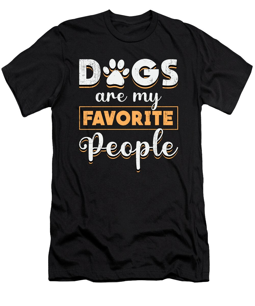 Dogs Are My Favorite People Retriever Dog Lover Tshirtconcepts Marvin Poppe T-Shirt
