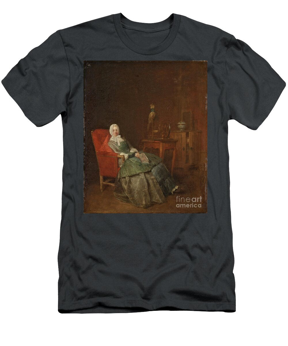Domestic Pleasures Oil on Canvas Jean Baptiste Simeon Chardin T-Shirt