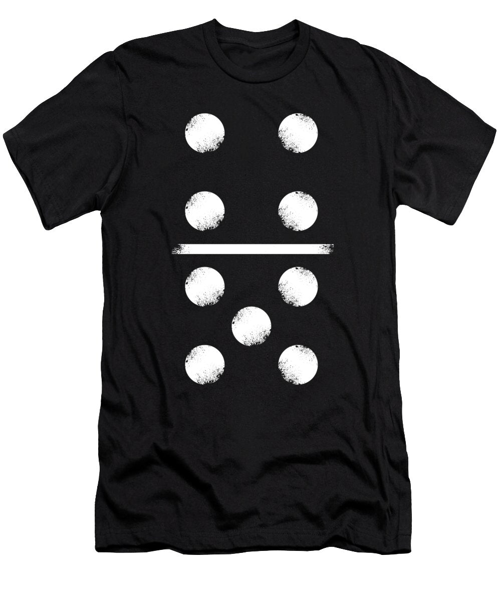 Domino Game 9 Dominoes Tiles Puzzler Game Gift Thomas Larch T-Shirt