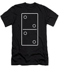 Domino Outline Dominoes Tiles Puzzler Game Gift Thomas Larch T-Shirt