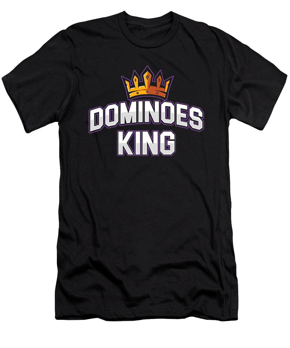 Dominoes King Dominoes Tiles Puzzler Game Gift Thomas Larch T-Shirt