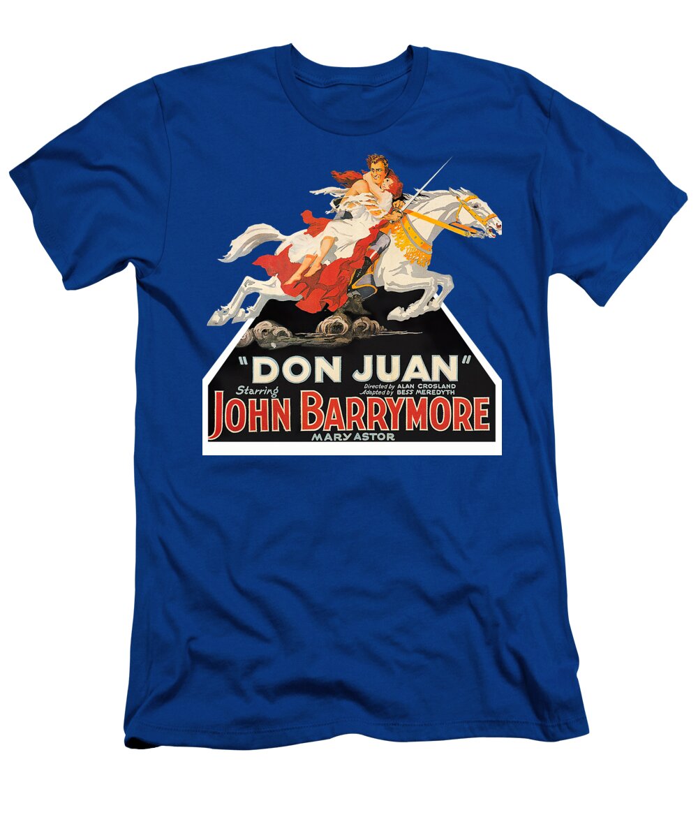 Don Juan 1926 3d Movie Poster Stars on Art T-Shirt