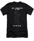 Dont Underestimate My Wife on Her Bike Bicycle Toms Store T-Shirt