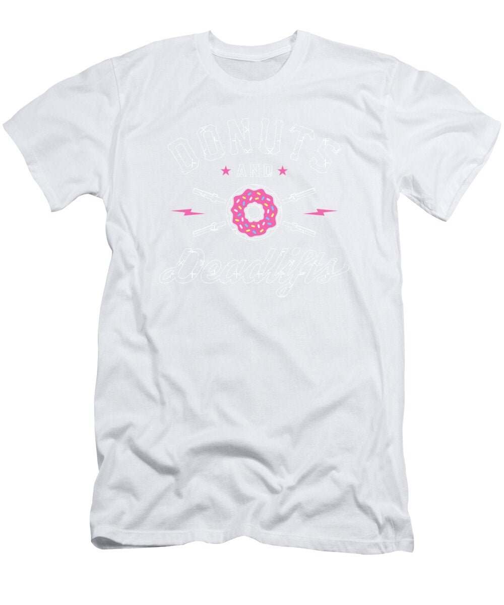 Donuts and Deadlifts Funny Vintage Gift Zoe Brown T-Shirt