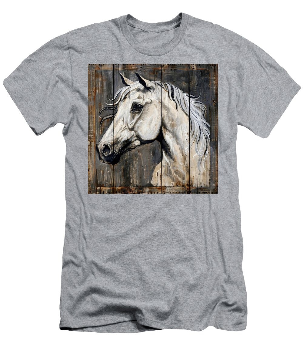 Double Exposure White Horse Athena Mckinzie T-Shirt