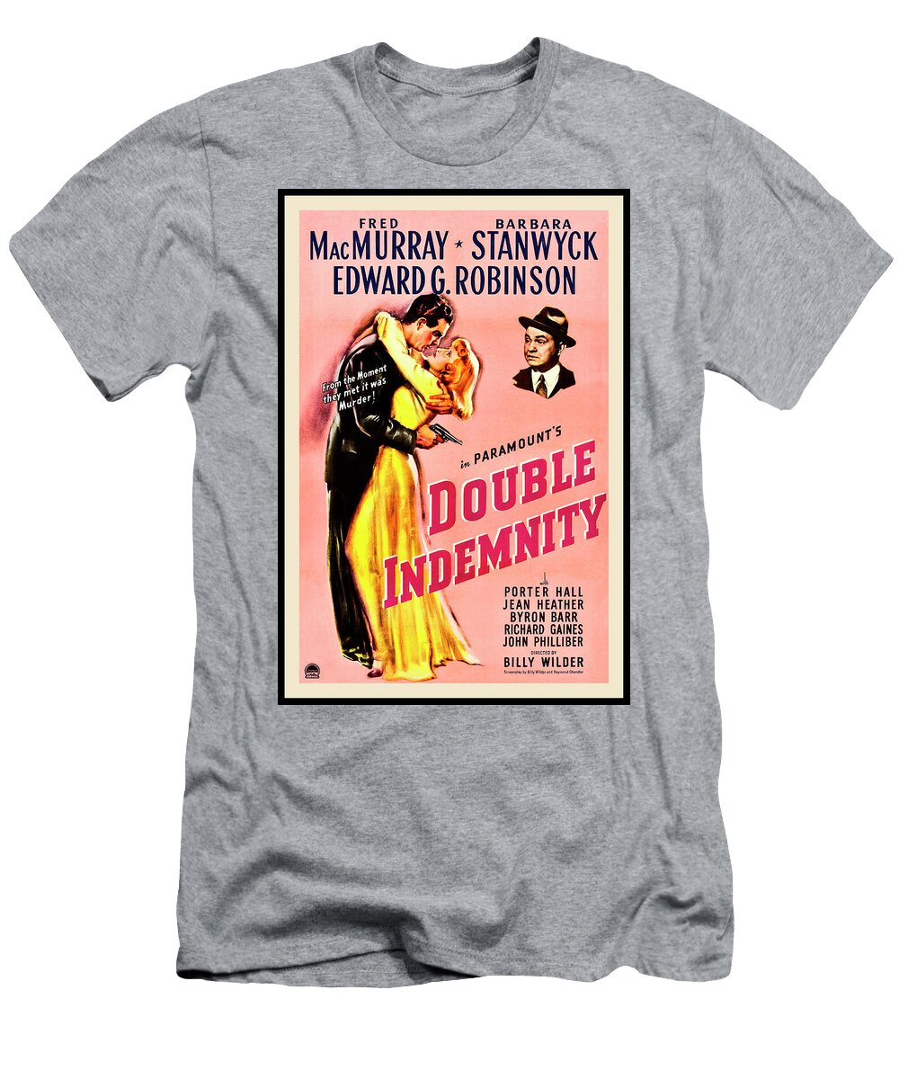 Double Indemnity Retro Vintage Crime Thriller Movie Poster 1944 Carol Japp T-Shirt