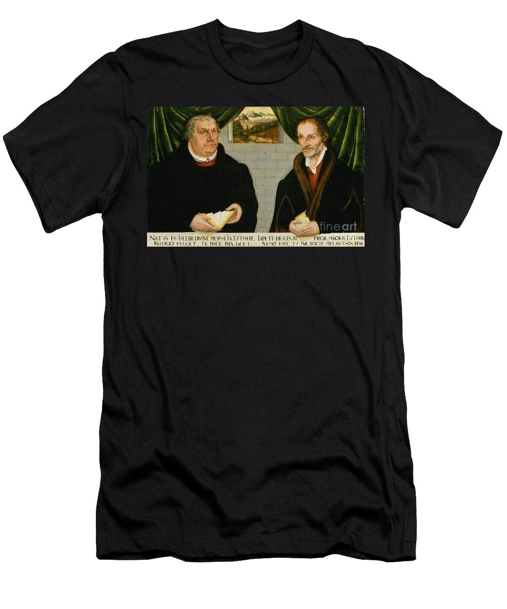 Double Portrait of Martin Luther Lucas the Younger Cranach T-Shirt