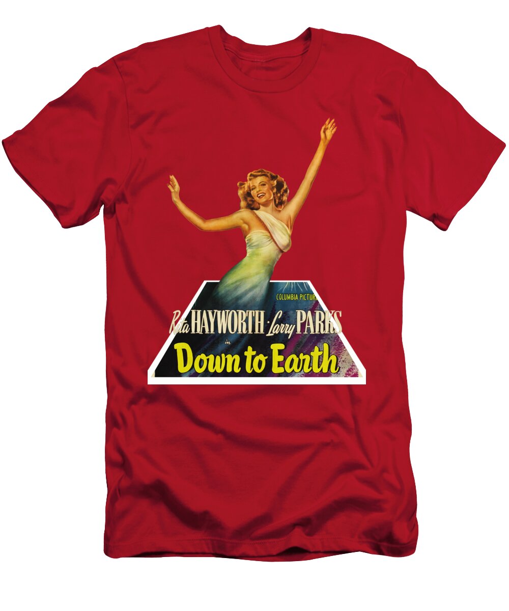 Down to Earth 1947 3d Movie Poster Stars on Art T-Shirt