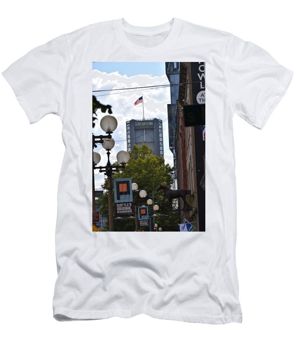 Downtown Century Link Seattle Lkb Art and Photography T-Shirt