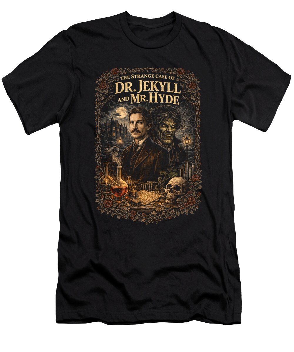 Dr Jekyll and Mr Hyde Illustrated John Lutheran T-Shirt